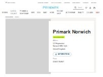 Website Screenshot Primark