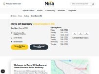 Website Screenshot Roys Of Sudbury