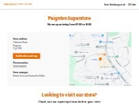 Website Screenshot Sainsbury's Petrol Station