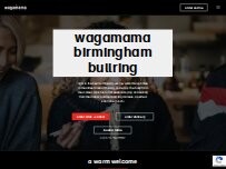 Website Screenshot wagamama birmingham bullring