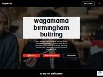 Website Screenshot wagamama birmingham bullring