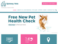 Screenshot for http://spinneylodgevets.com/