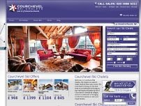 Screenshot for www.courchevelskichalets.co.uk