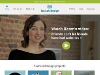 Top Left Design website screenshot