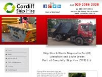 Screenshot for www.cardiff-caerphillyskips.co.uk