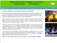 Screenshot for www.sparkymarkysdiscos.co.uk