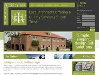 Screenshot for www.ajrileyarchitects.co.uk