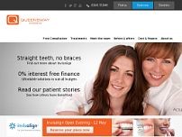 Queensway Orthodontics website screenshot