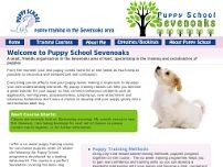 Screenshot for www.puppyschoolsevenoaks.co.uk