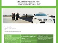 Milton Keynes Central Taxi website screenshot