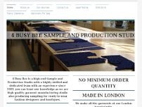 4 Busy Bee Sample and Production Studio, Clothing Manufacturer, Sample Room website screenshot