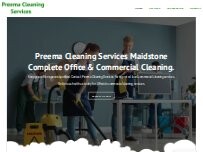 Website Screenshot Preema Cleaning and Support Services