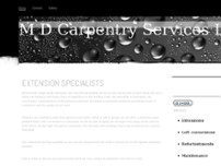 M D Carpentry & Building Services website screenshot