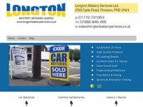 Longton Battery Services Ltd website screenshot