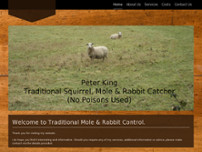 Peter King Traditional mole, squirrel and rabbit catcher. website screenshot