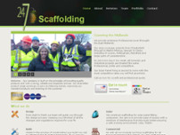 24-7 Scaffolding Services Limited website screenshot