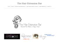 The Hair Extension Bar website screenshot