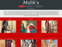 Malik's website screenshot