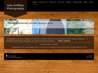 Seb Griffiths Photography website screenshot