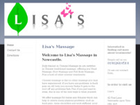 Lisa's Massage website screenshot