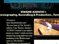 Kwame Azonto website screenshot