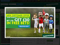 Paddy Power website screenshot