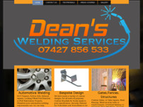 Dean's Welding Services website screenshot