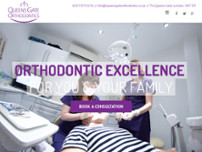 Queen's Gate Orthodontics website screenshot