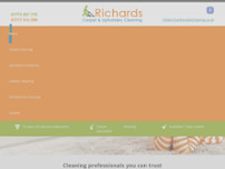 Richard Hallas Carpet & Upholstery Cleaning website screenshot