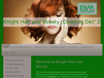 Knight Hair and Beauty website screenshot