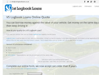 Screenshot for http://www.1stlogbookloans.co.uk/online-quote