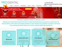 Central London dental | London dentist | Teeth Straightening website screenshot