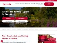 Website Screenshot Belvoir Sutton