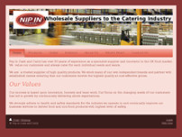 Nip In Cash and Carry website screenshot