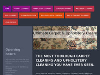 Ultimate Carpet & Upholstery Cleaning website screenshot