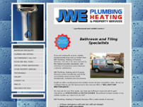 JWE Plumbing - Heating - Property Services website screenshot