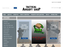 Tactical Airsoft Shop website screenshot