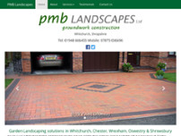 PMB Landscapes website screenshot