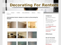 Decorating For Renters website screenshot