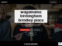 Website Screenshot wagamama birmingham brindley place