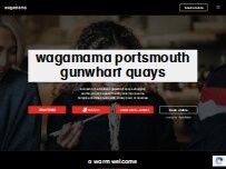 Website Screenshot wagamama portsmouth gunwharf quays