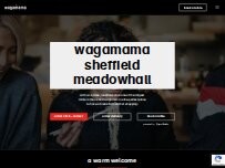 Website Screenshot wagamama sheffield meadowhall