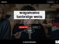 Website Screenshot wagamama tunbridge wells