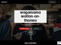 Website Screenshot wagamama walton-on-thames