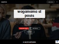 Website Screenshot wagamama st pauls