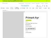 Website Screenshot Primark