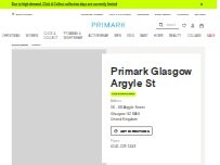 Website Screenshot Primark