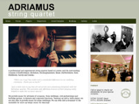 Adriamus Strings website screenshot