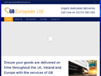GB European website screenshot