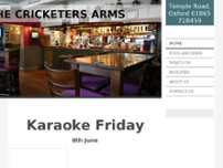 The Cricketers Arms website screenshot